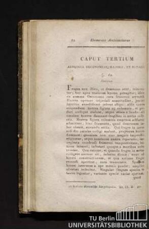 Caput tertium aedifica oeconomiae majoris et ruralis