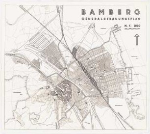 Bebauungsplan Bamberg: Zonen- und Verkehrsplan 1:10000