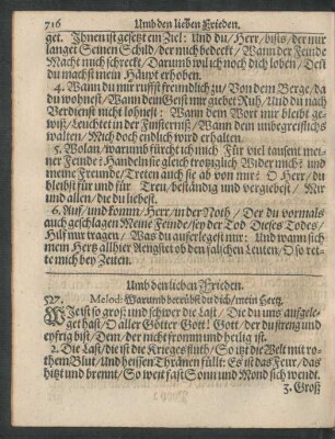 Umb den lieben Frieden.