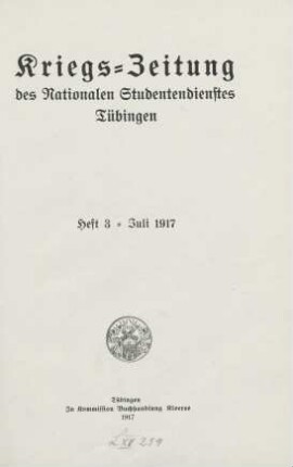 Heft 3, Juli 1917