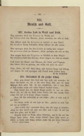 XII. Mensch und Gott