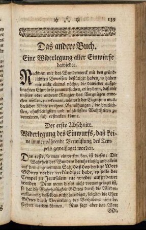 Das andere Buch. Eine Widerlegung aller Einwürfe dawieder.