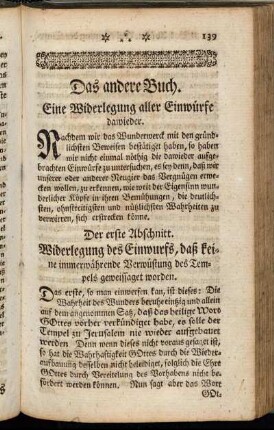 Das andere Buch. Eine Widerlegung aller Einwürfe dawieder.