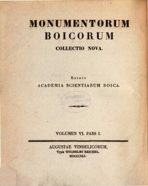 Monumenta Boica, 33,1=Collectio nova 6,1. Monumenta episcopatus Augustani