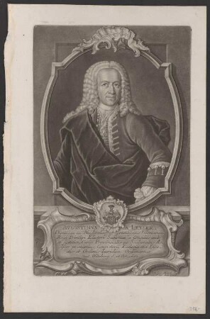 Porträt Augustin (von) Leyser (1683-1752)