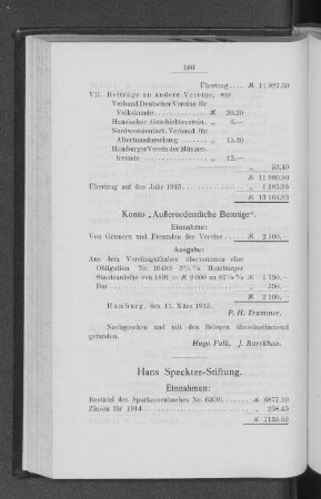 Hans Speckter-Stiftung.