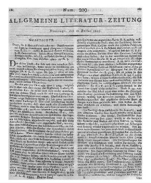 Deutsche Kunstblätter. Bd.1, H. 3-4. Pirna: Arnold & Pinther 1801 Abweichende Verlagsangabe in der ALZ: Pirna: Arnold