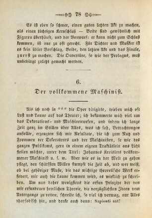 6. Der vollkommene Maschinist