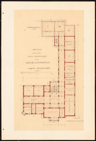 Gymnasium Berlin-Lichterfelde: Grundriss 1.OG 1:200