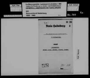 Einrichtung einer Kraftomnibuslinie Eppingen - Richen - Berwangen - Kirchardt - Grombach