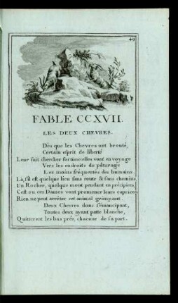 Fable CCXVII. Les Deux Chevres.