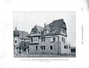 Billing, Hermann; Karlsruhe, Eisenlohrstr. 23; Haus Billing (Simon) - Außenansicht