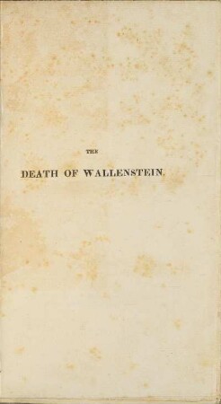 The Death of Wallenstein