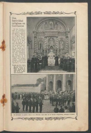 Una festividad religiosa en Corrientes