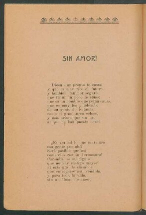 Sin amor!