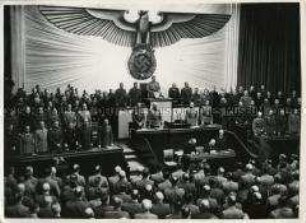 Rede Adolf Hitlers im Reichstag