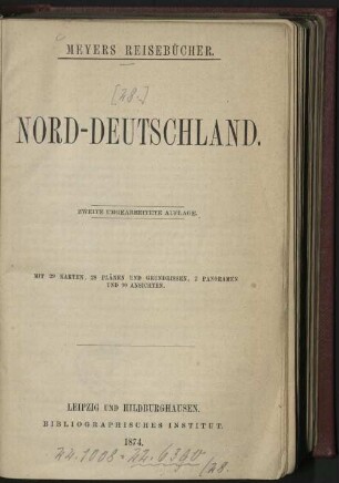 Nord-Deutschland : mit 29 Karten, 28 Plänen und Grundrissen, 2 Panoramen u. 90 Ansichten