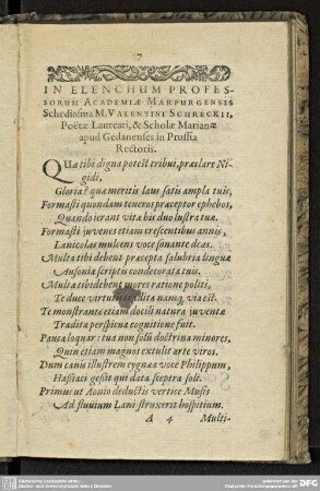 Lobreden an den Autor