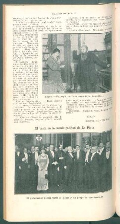 El baile en la municipalidad de La Plata - [Fotografía]