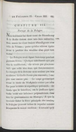 Chapitre III. Partage de la Pologne