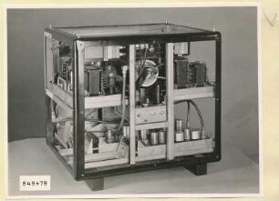 UKW- Spektrometer, Rückseite geöffnet, Foto 1954