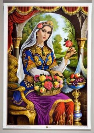 Poster mit Darstellung von »Narges Khātun«