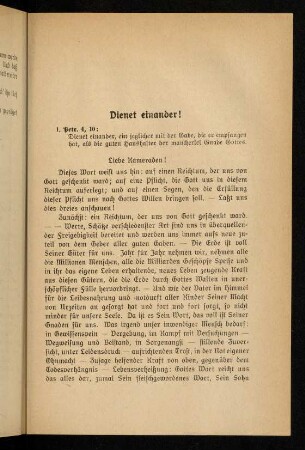 251-257, 38. Dienet einander!