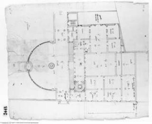 Rom, Vigna Bandini auf dem Quirinalshügel, Kasino, Grundriss des Piano nobile