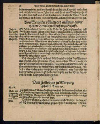 Von Selneckers Antwort auff das ander theil der Bremischen Erzehlungs Schrifft.
