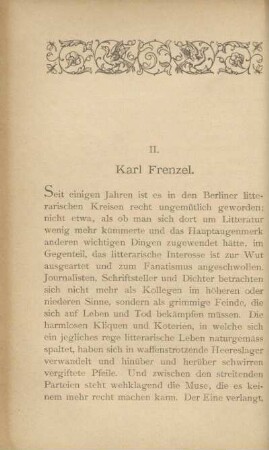 II. Karl Frenzel