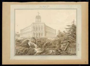 Jagdschloss Monatskonkurrenz März 1828: Perspektivische Ansicht