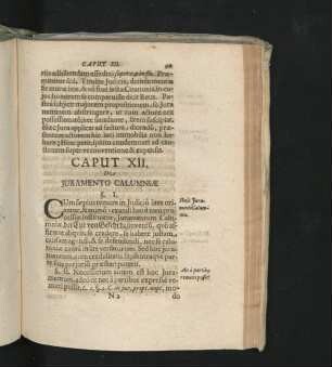 Caput XII. De Iuramento Calumniae.