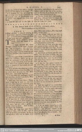 The Second Book of the Kings, commonly called, The Fourth Book of the Kings