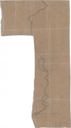Gmelin, Leopold; Sammlung Gmelin: Handzeichnungen - Folio 4 - Vase (Teilansicht)