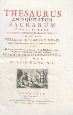 In: Thesaurus Antiquitatum Sacrarum ; Band 33