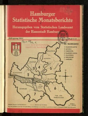 1951: Hamburger statistische Monatsberichte