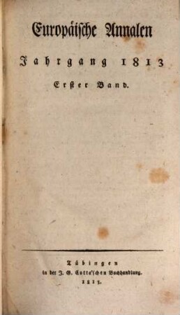 Europäische Annalen. 1813, 1