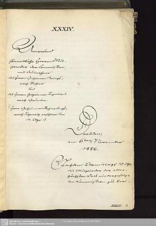 XXXIV., 6. November 1856