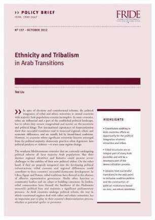 Ethnicity and tribalism in Arab transitions