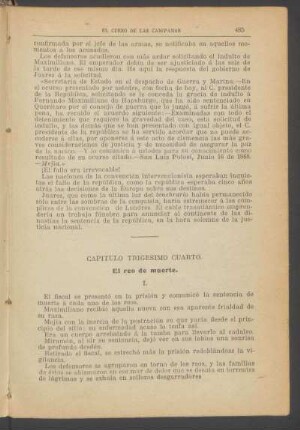 Capítulo trigésimo cuarto. - El reo de muerte.