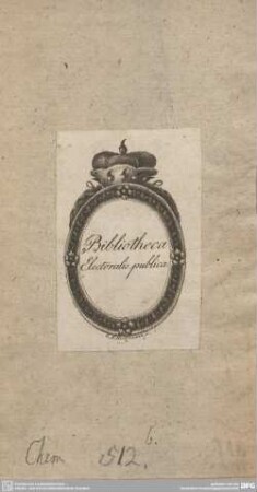 Exlibris: Bibliotheca Electoralis publica