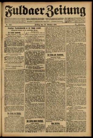 Ausgabe vom Freitag, den 20. Oktober 1916.