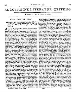 Hug, J. L.: Die mosaische Geschichte des Menschen. Von seinem Ursprunge bis zum Entstehen der Völker. Frankfurt, Leipzig 1793