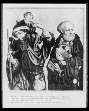 Die Heiligen Christophorus und Petrus
