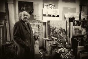 OSMAR OSTEN IN SEINEM ATELIER