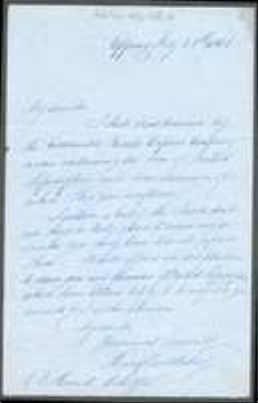 Brief von Henry Doubleday an Gottlieb August Herrich-Schaeffer