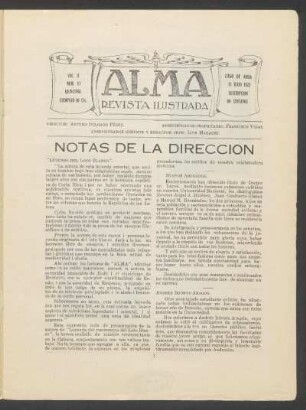Notas de la dirección