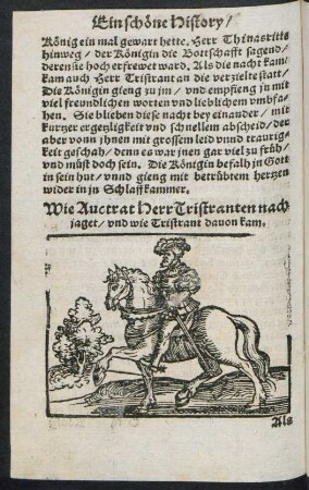 Wie Auctrat Herr Tristranten nach jaget/ und wie Tristrant davon kam.