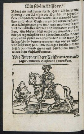 Wie Auctrat Herr Tristranten nach jaget/ und wie Tristrant davon kam.