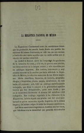 La Biblioteca Nacional de México